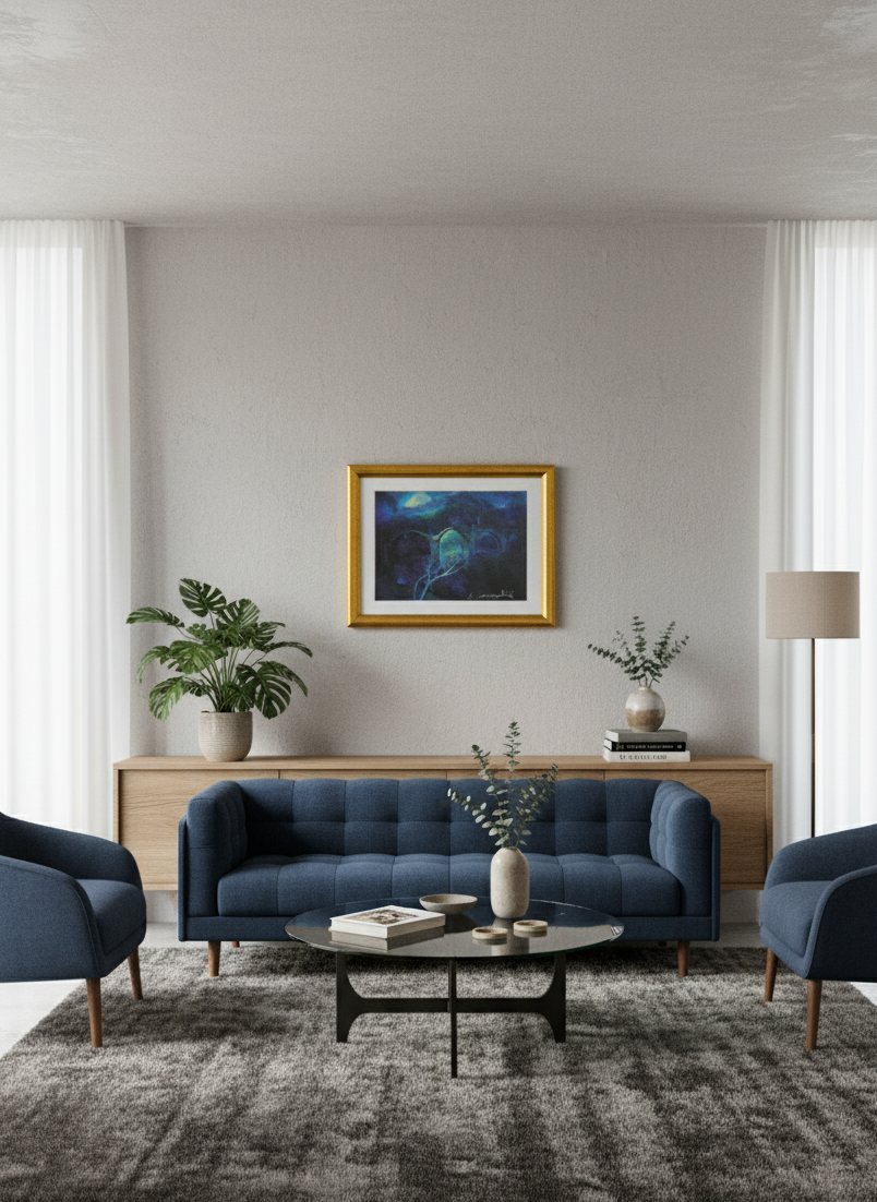 Abstracte Brug (Nacht)