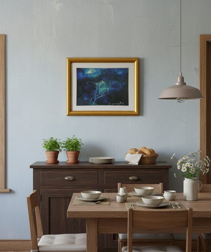 Abstracte Brug (Nacht)